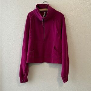 lululemon athletica Magenta Scuba Sweatshirt XL/XXL
